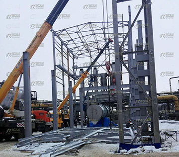 我公司派往俄羅斯調試工程師發來^新硫酸銨造粒生產線近況