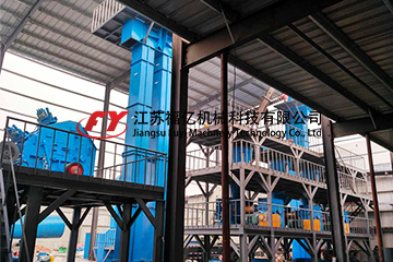 時產10噸的配方肥生產現場